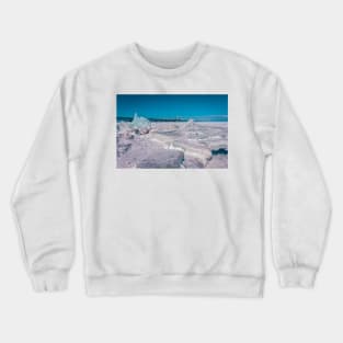 Blue Ice with Mackinac Bridge Crewneck Sweatshirt